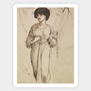 Astarte Syriaca - Figure Study by Dante Gabriel Rossetti Sticker